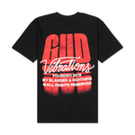 GUD VIBRATIONS GRAFFITI TEE - BLACK - Slander Merchandise