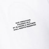 GUD VIBRATIONS GRAFFITI TEE - WHITE - Slander Merchandise