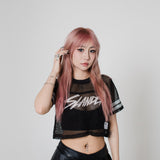 SLANDER CROP MESH JERSEY - Slander Merchandise