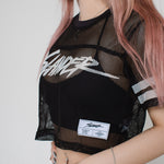 SLANDER CROP MESH JERSEY - Slander Merchandise