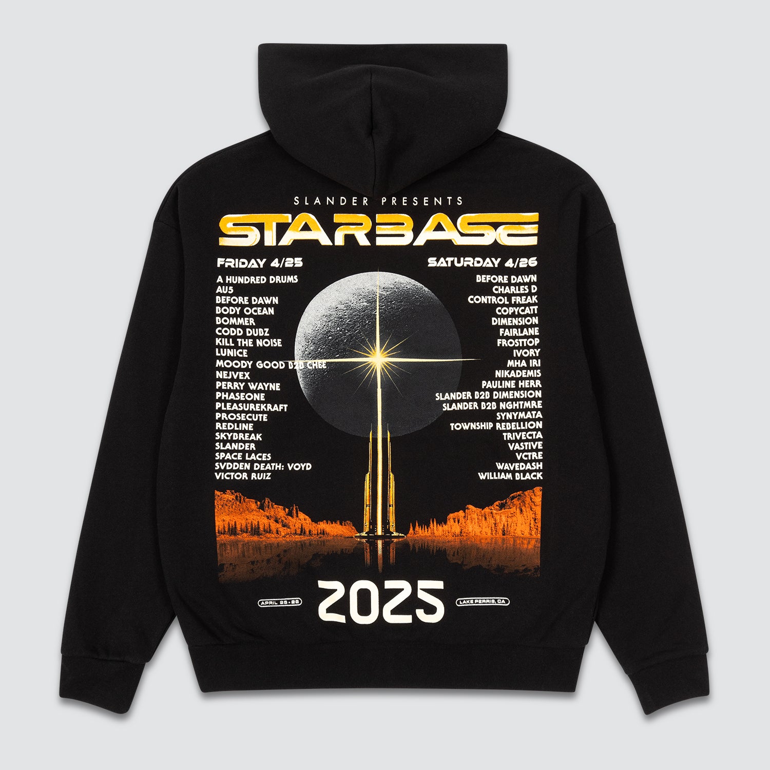 STARBASE 2025 LINEUP HOODIE - Slander Merchandise