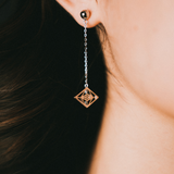 EYE CHAIN EARRINGS - Slander Merchandise