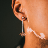 EYE CHAIN EARRINGS - Slander Merchandise