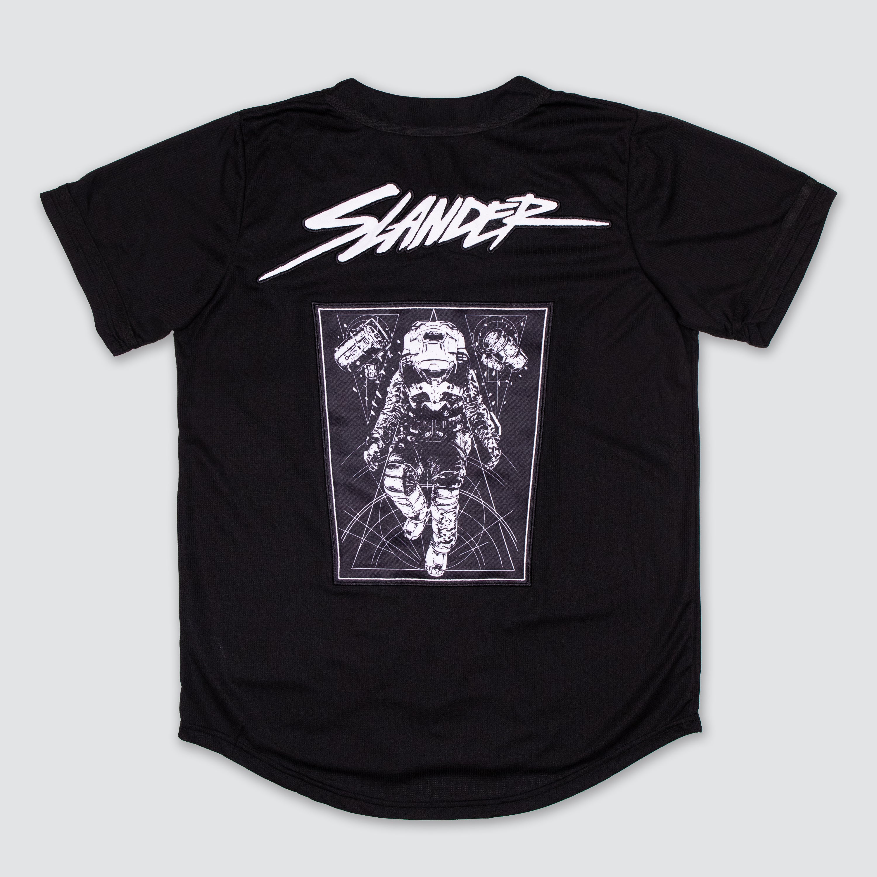 SPACEMAN JERSEY - BLACK/WHITE - Slander Merchandise