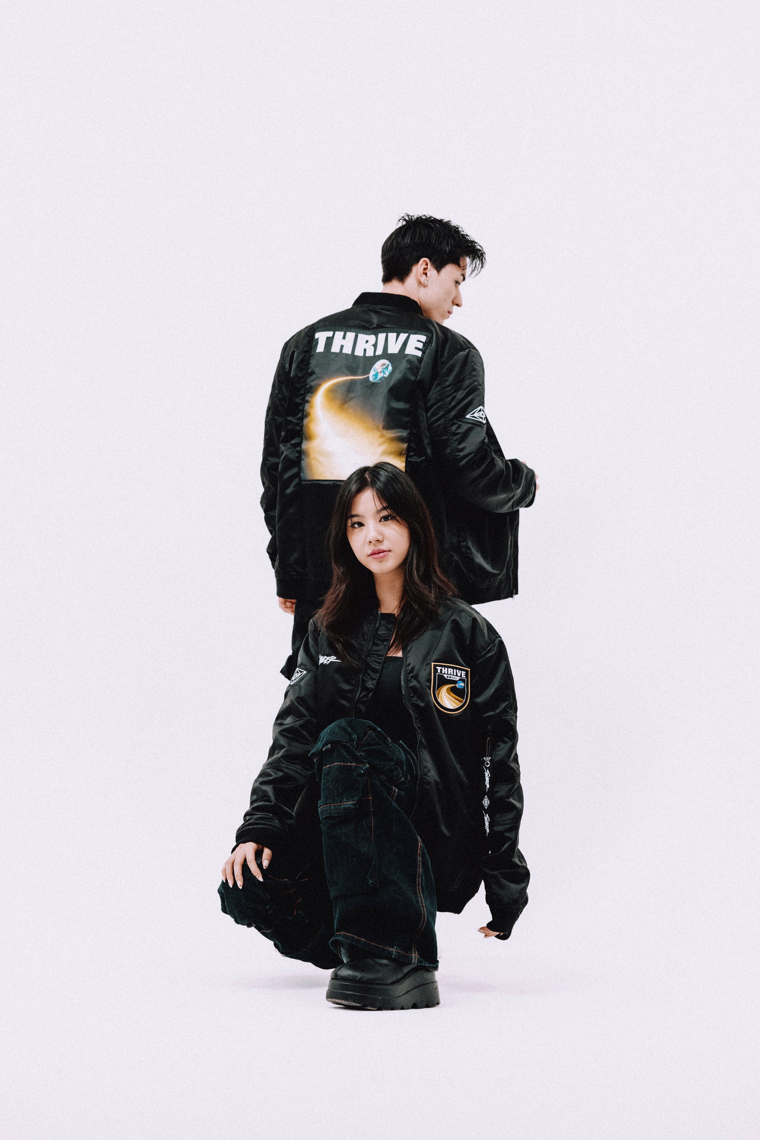 THRIVE BOMBER JACKET - Slander Merchandise