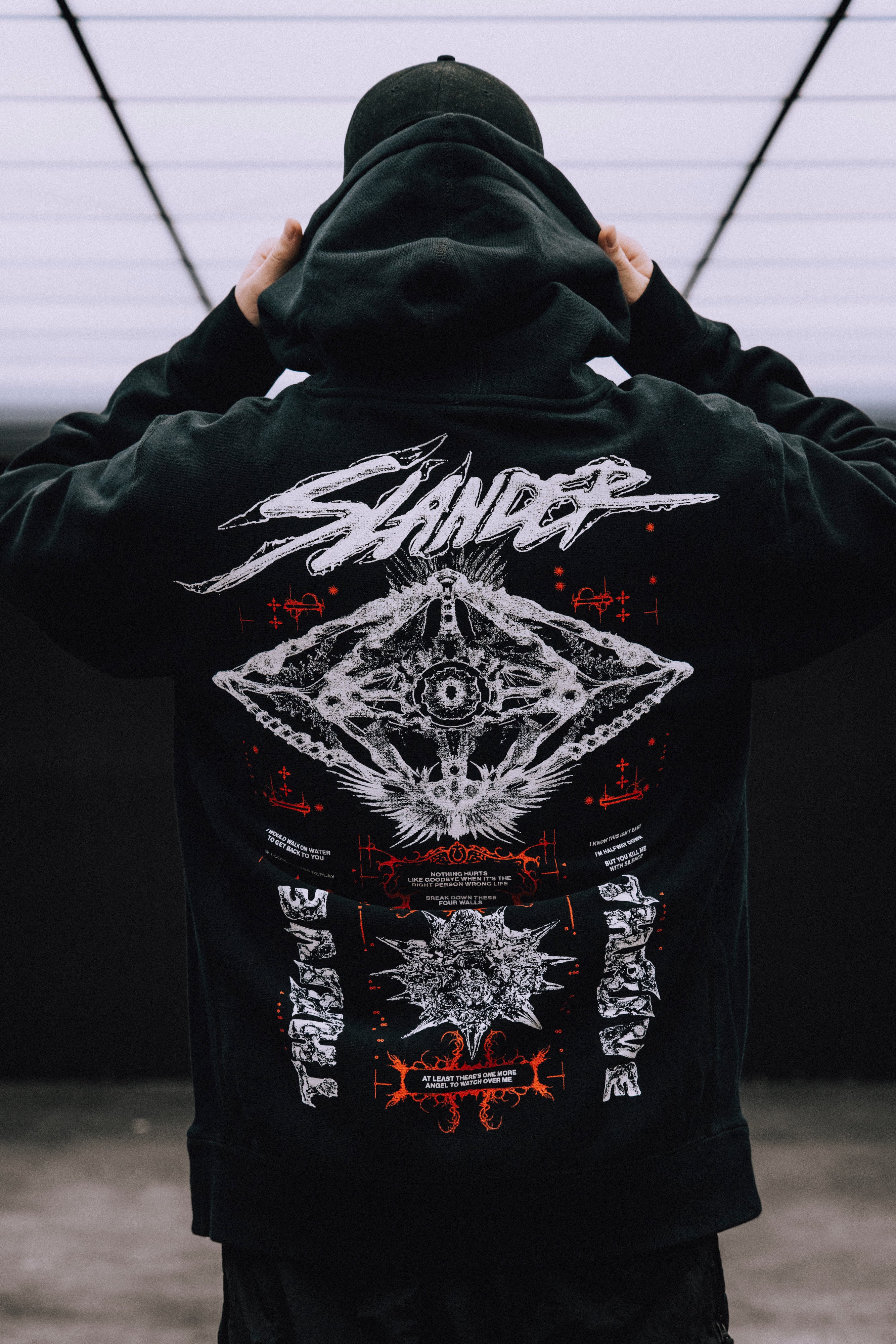 REBIRTH HOODIE - BLACK - Slander Merchandise