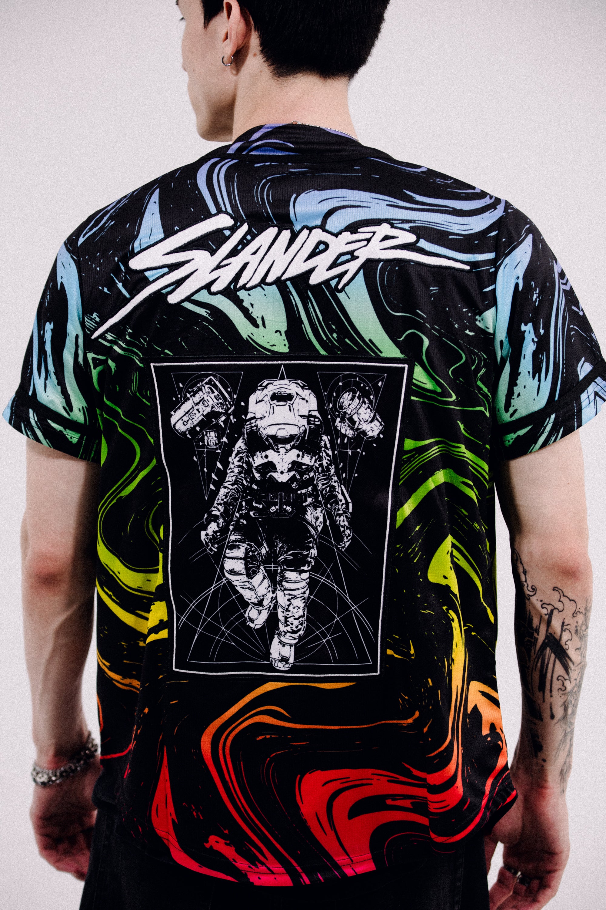 SPACEMAN JERSEY - RAINBOW MARBLE - Slander Merchandise