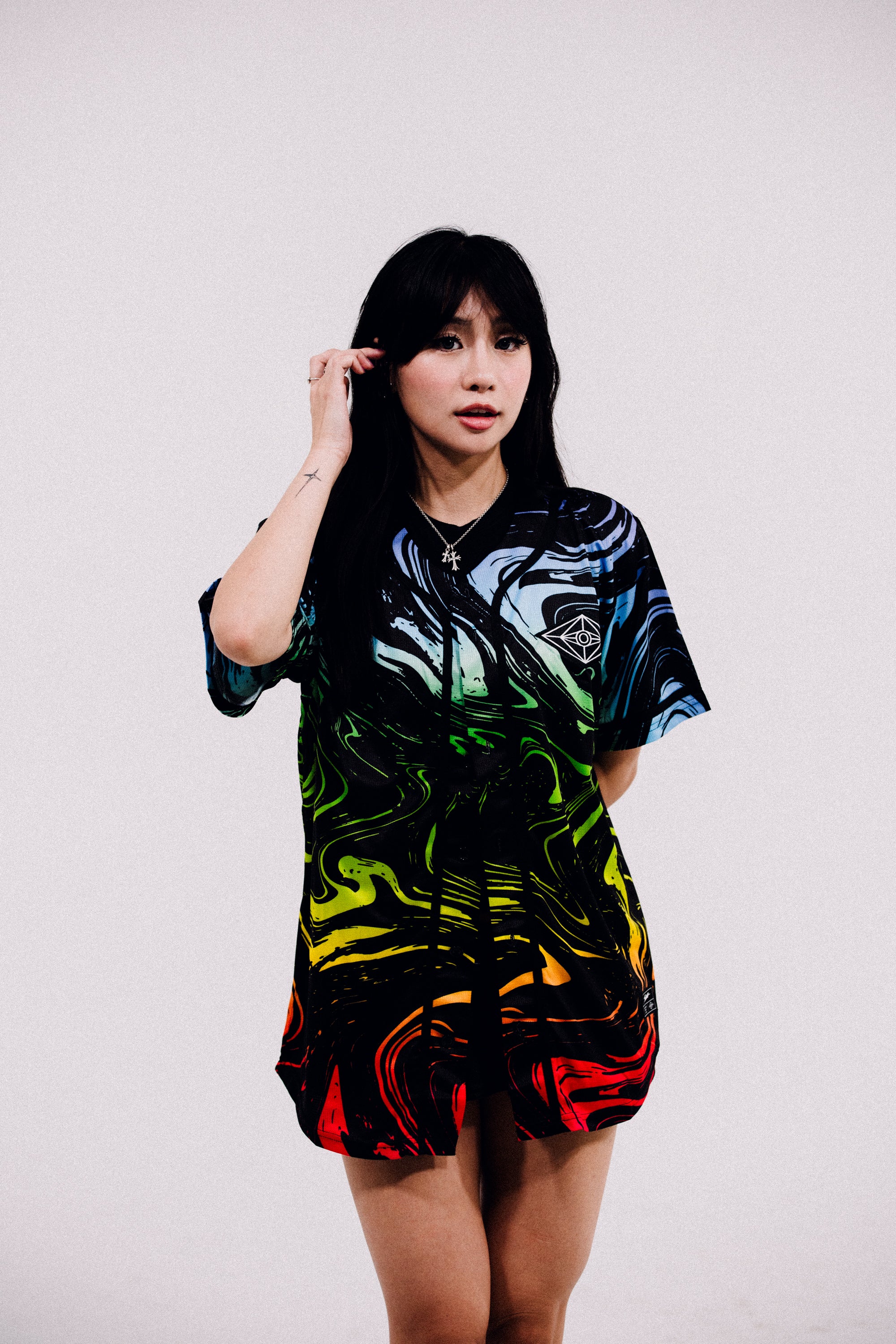 SPACEMAN JERSEY - RAINBOW MARBLE - Slander Merchandise