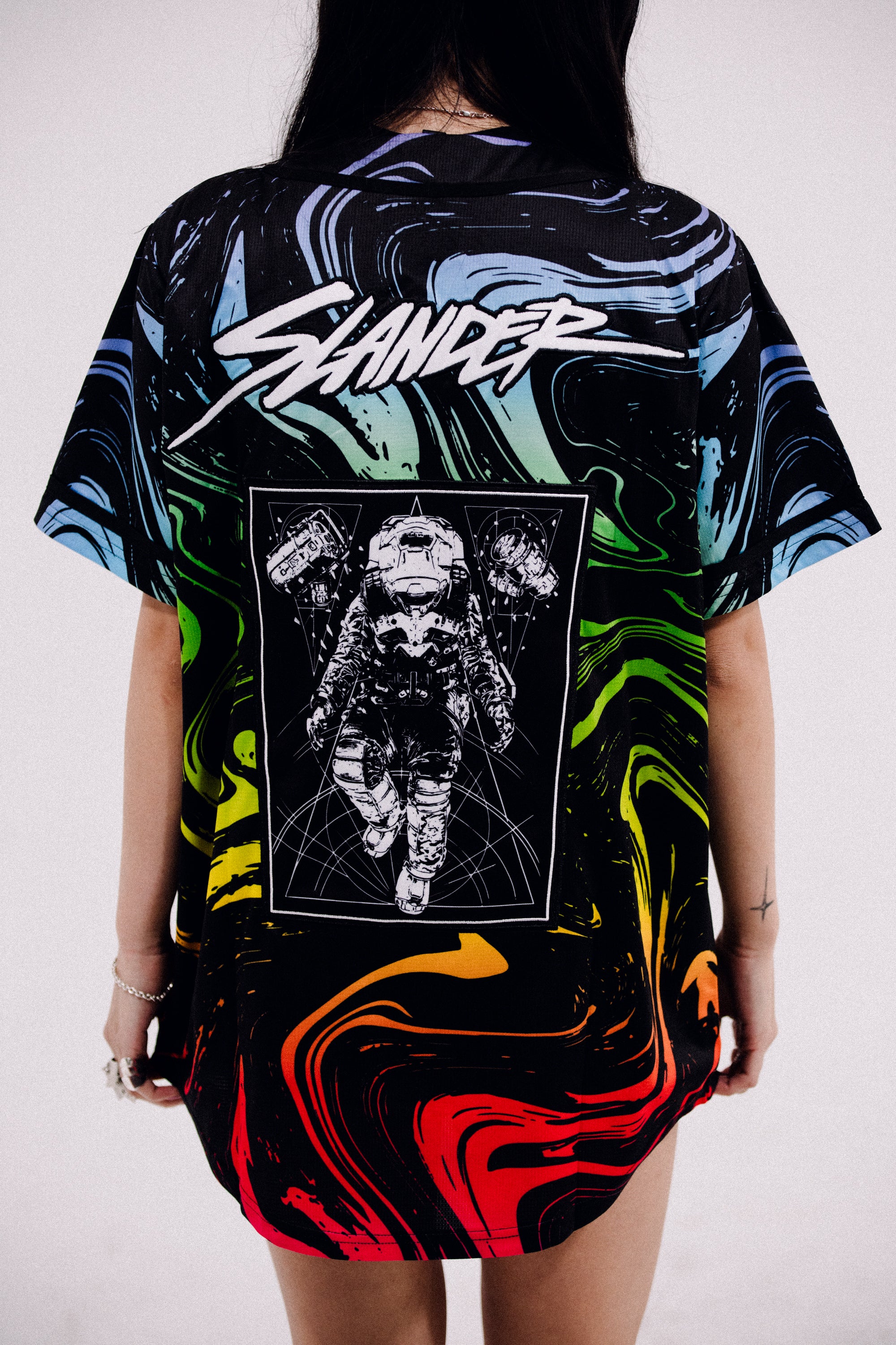 SPACEMAN JERSEY - RAINBOW MARBLE - Slander Merchandise