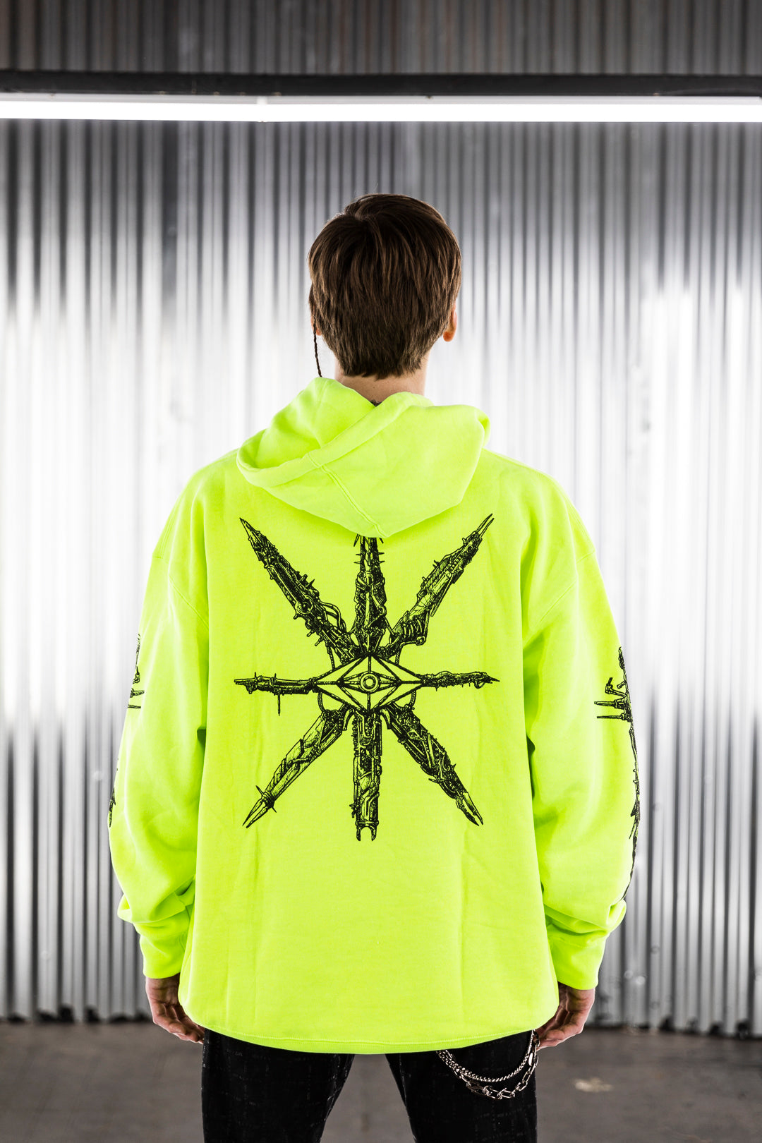 Revenge neon hoodie on sale