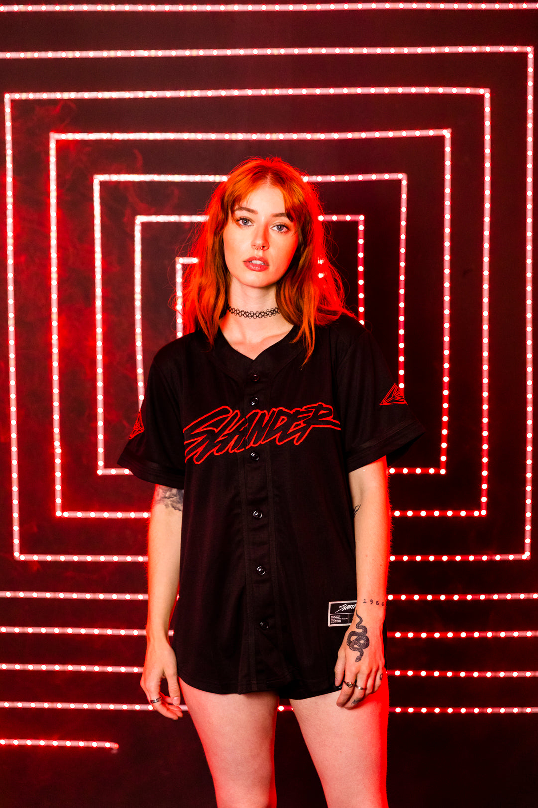 SLANDER BLACK/RED FESTIVAL JERSEY - Slander Merchandise