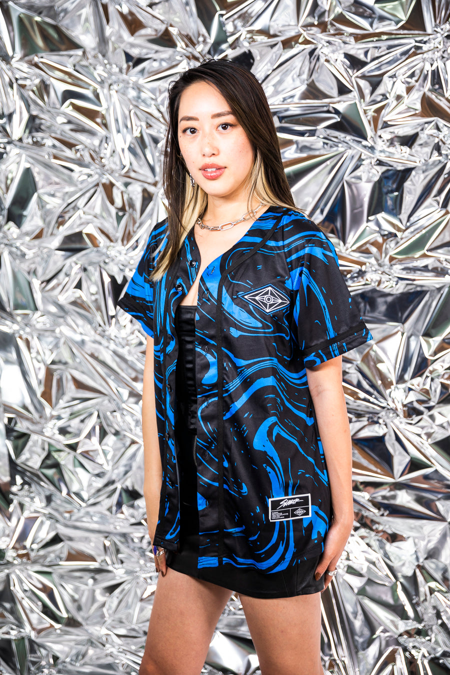 SPACEMAN JERSEY - BLUE/BLACK MARBLE