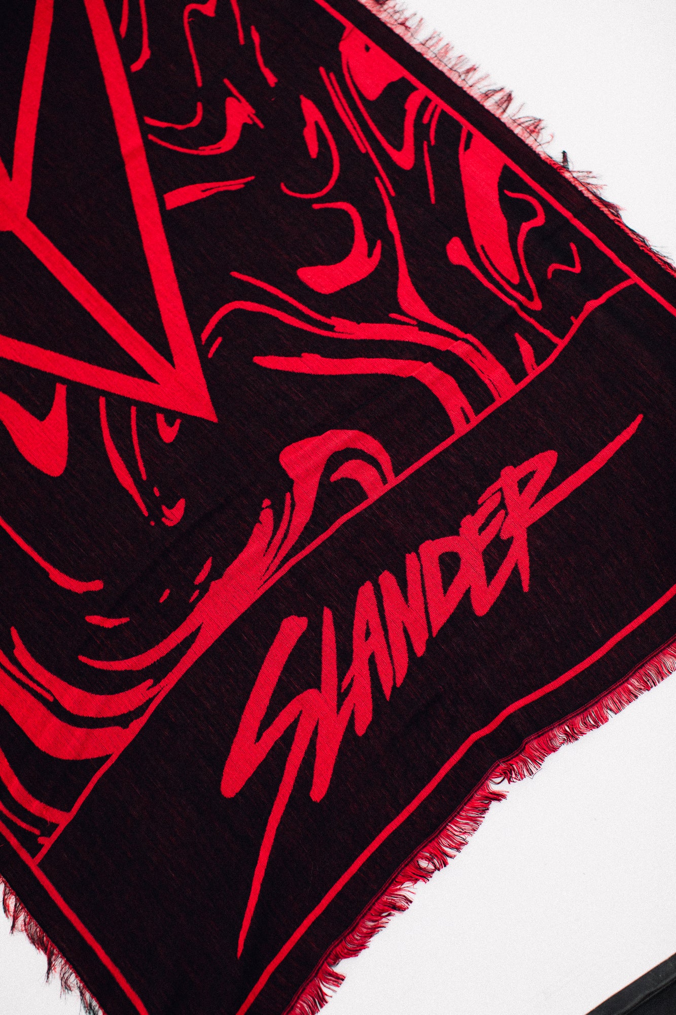 SLANDER PASHMINA - RED/BLACK MARBLE - Slander Merchandise