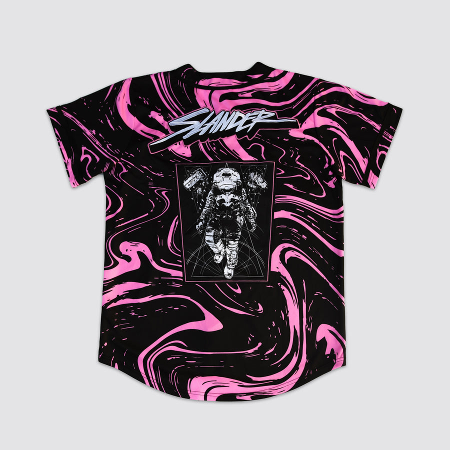 SPACEMAN JERSEY - PINK/BLACK MARBLE